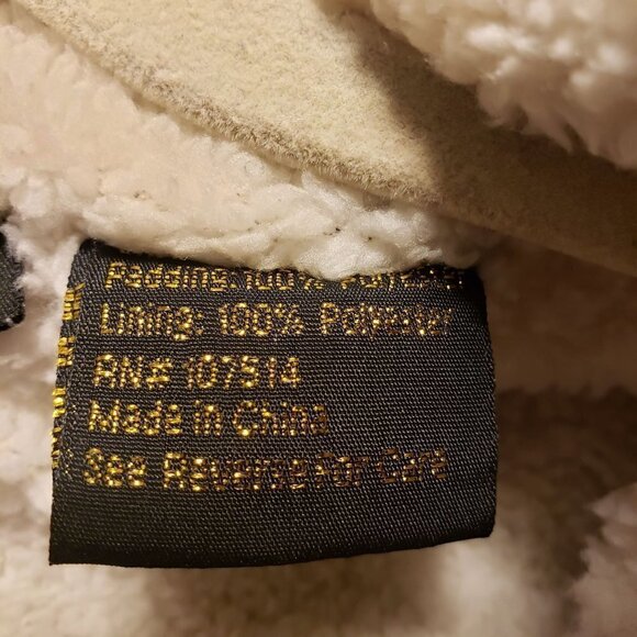 Michael F. plaid vest faux fur size L - Picture 5 of 9